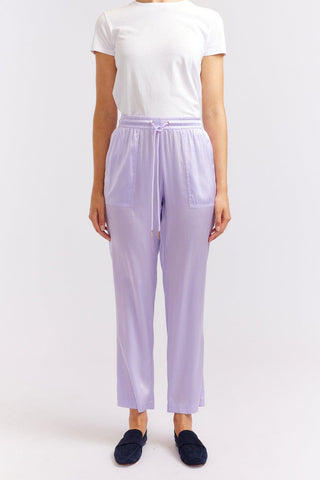 Alessandra Cashmere Pants Savannah Silk Pant in Lilac