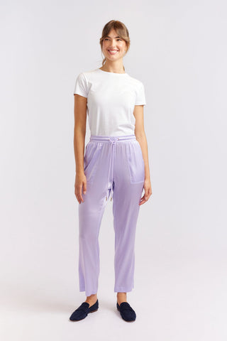 Alessandra Cashmere Pants Savannah Silk Pant in Lilac