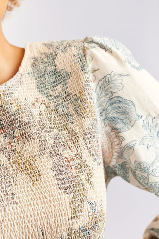 Alessandra Cashmere Shirts Jasmine Cotton Silk Shirt in Wheaten Aster