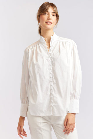 Alessandra Cashmere Shirts Rosemary Poplin Shirt in White