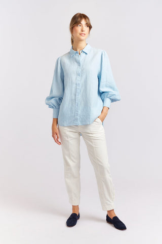 Alessandra Cashmere Shirts Soho Linen Shirt in Winter
