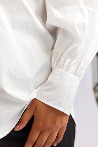Alessandra Cashmere Shirts Soho Poplin Shirt in White