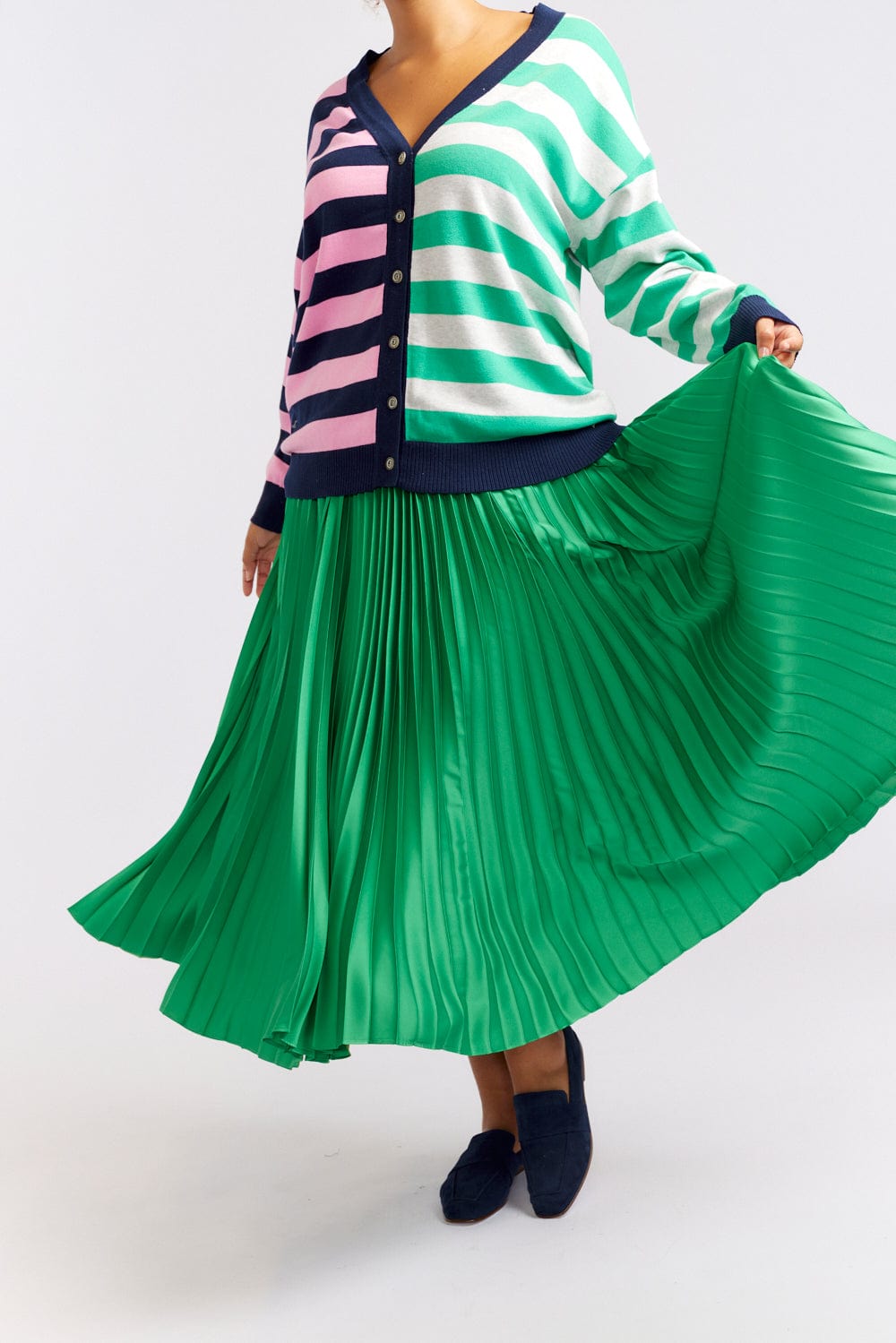 Oasis green midi skirt best sale