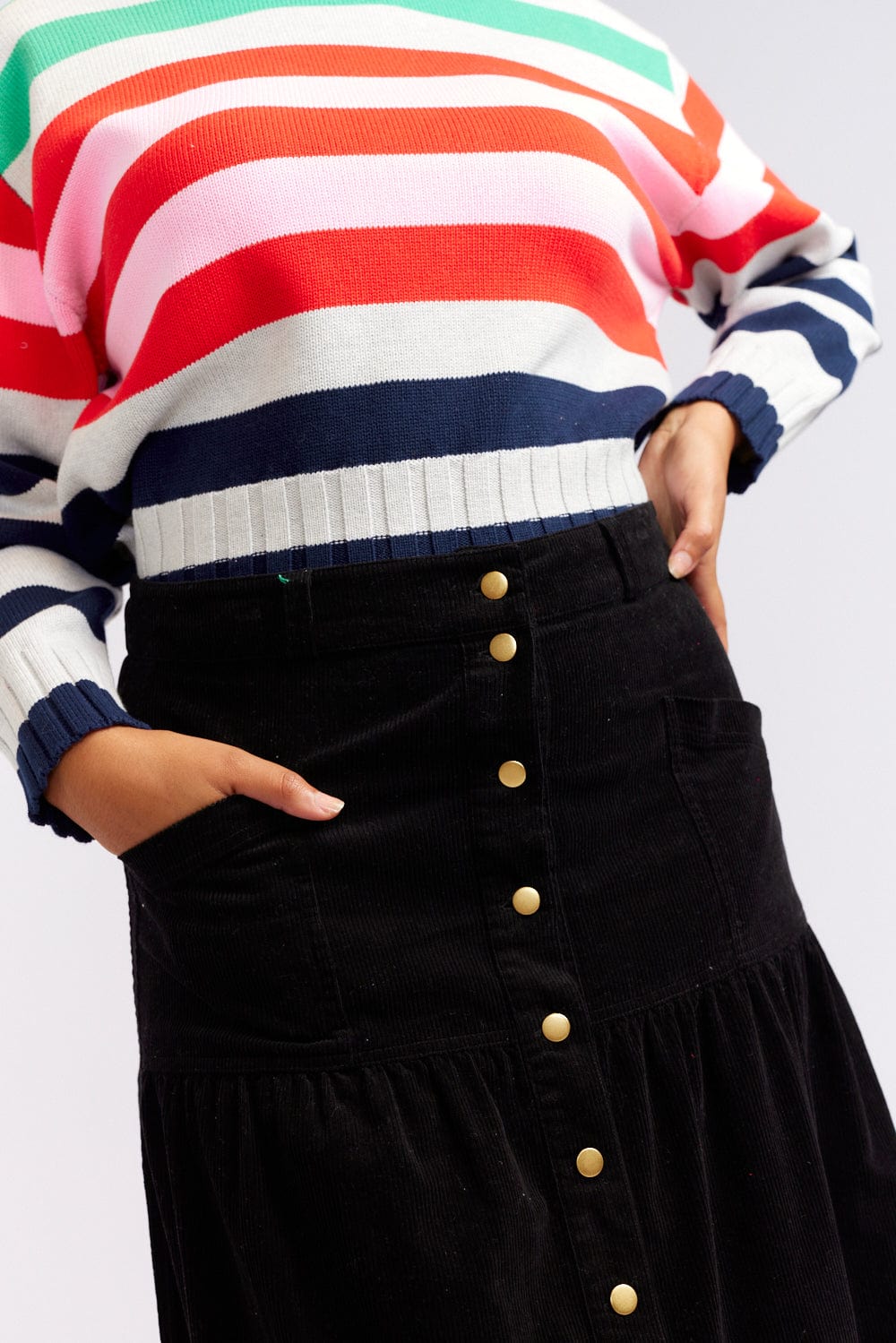 Black cord outlet skirt oasis