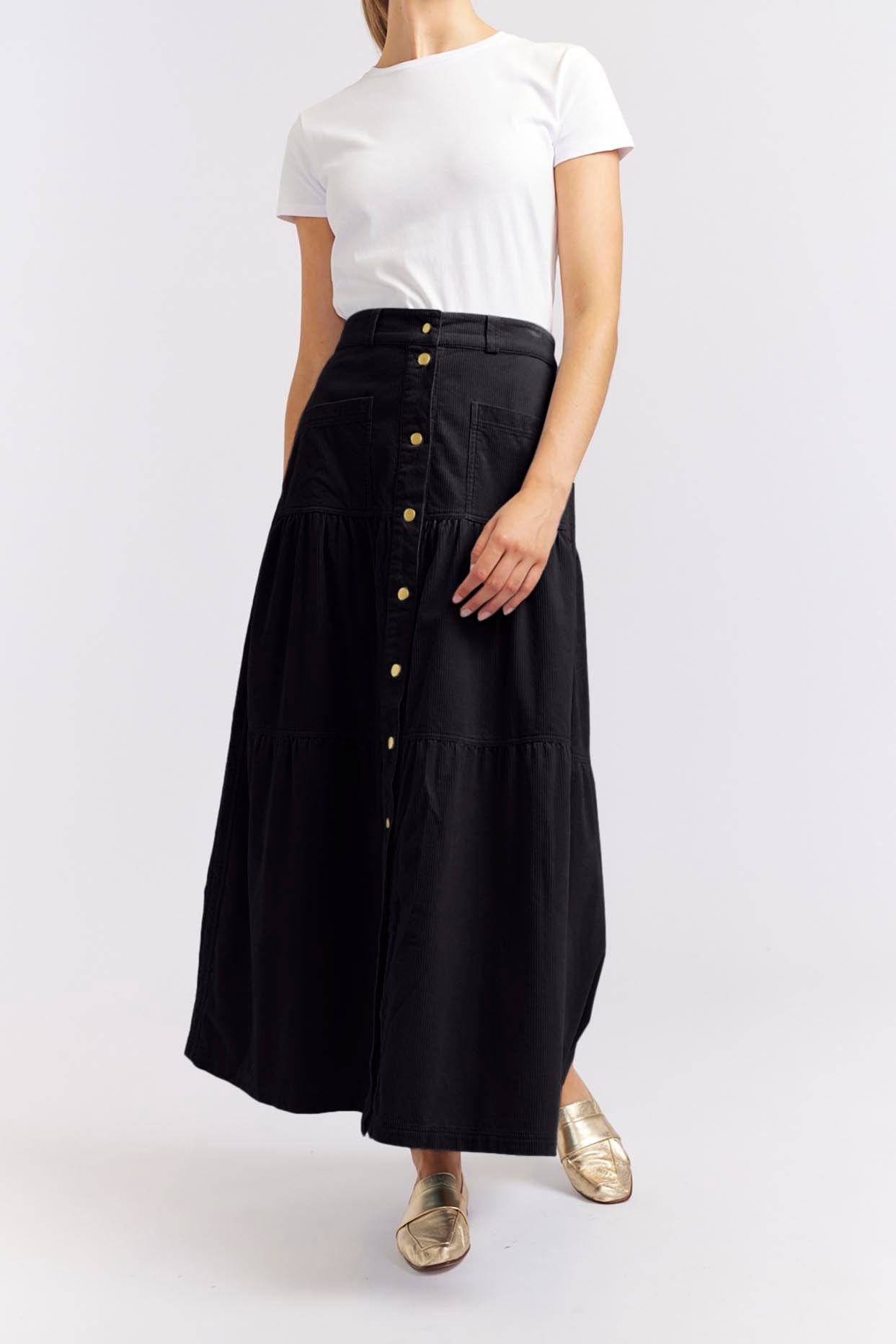 Black corduroy hotsell skirt queen