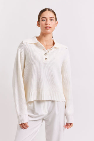 Alessandra Cashmere Sweater Ana Sweater in Cream