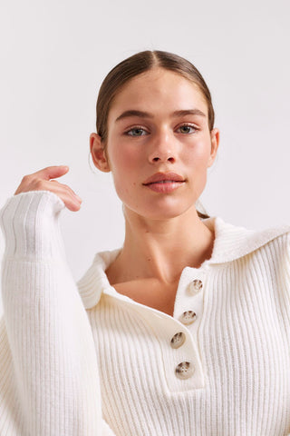 Alessandra Cashmere Sweater Ana Sweater in Cream