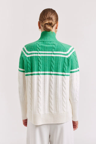 Alessandra Cashmere Sweater Billie Sweater in Pine