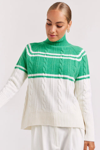 Alessandra Cashmere Sweater Billie Sweater in Pine