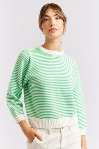 Alessandra Cashmere Sweater Humbug Cotton Sweater in Meadow