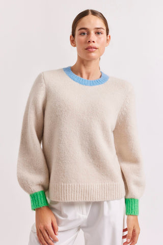 Alessandra Cashmere Sweater Kingston Mohair Sweater in Chai