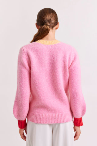 Alessandra Cashmere Sweater Kingston Mohair Sweater in Lipstick