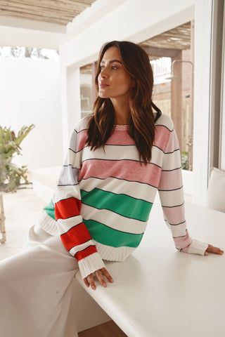 Alessandra Cashmere Sweater Piper Sweater in Pine