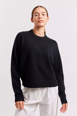 Alessandra Cashmere Sweater Polly Sweater in Black