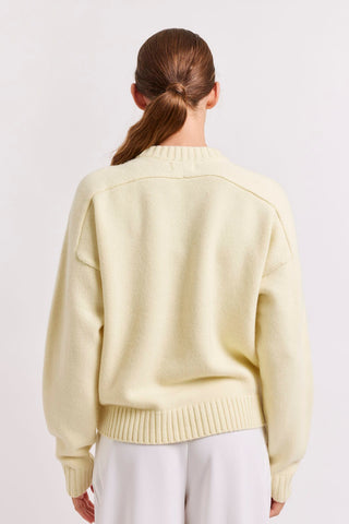 Alessandra Cashmere Sweater Polly Sweater in Pale Lemon