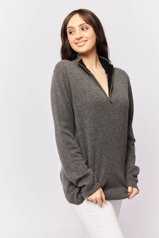Alessandra Cashmere Sweater Ricky Cashmere Sweater in Charcoal