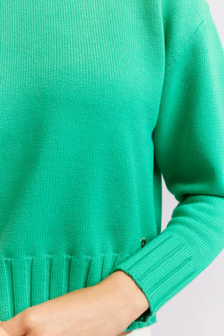 Alessandra Cashmere Sweater Tootsie Cotton Sweater in Emerald