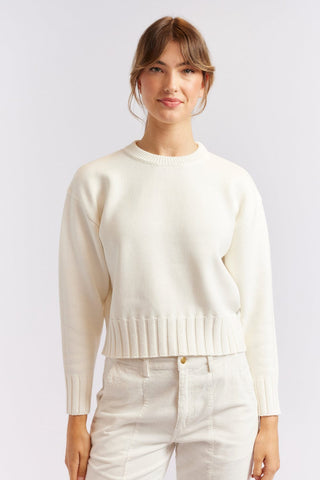 Alessandra Cashmere Sweater Tootsie Cotton Sweater in Ivory