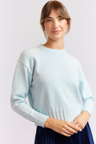 Alessandra Cashmere Sweater Tootsie Cotton Sweater in Water