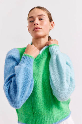 Alessandra Cashmere Sweater Vovo Mohair Sweater in Apple