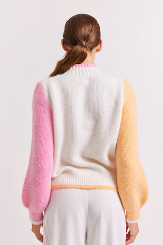 Alessandra Cashmere Sweater Vovo Mohair Sweater in Milk