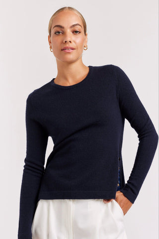Alessandra Cashmere Sweater What A Stud Cashmere Sweater in Navy