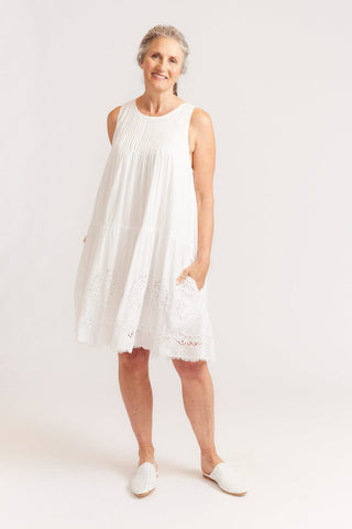 Alessandra Dresses Arabella Dress in White Voile
