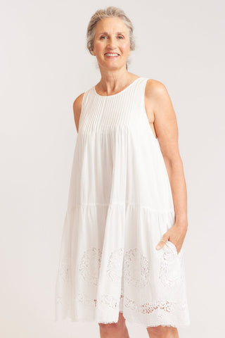 Alessandra Dresses Arabella Dress in White Voile