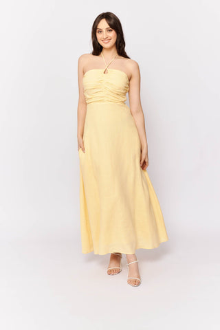 Alessandra Dresses Como Dress in Daisy Linen