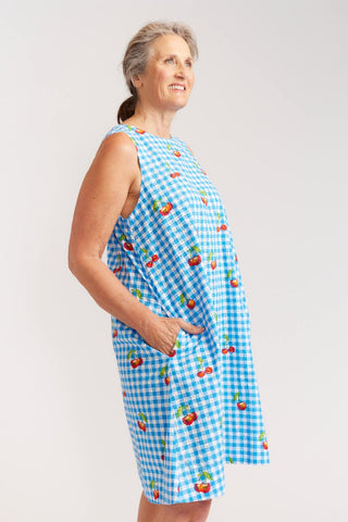Alessandra Dresses Goldy Dress in Blue Cherry