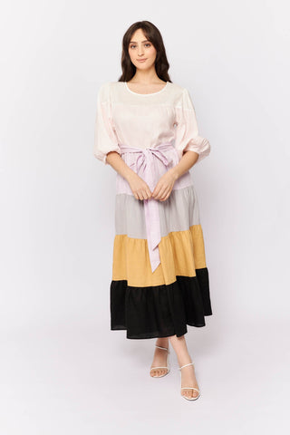 Alessandra Dresses Jitterbug Dress in Marzipan Linen