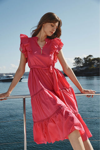 Alessandra Dresses Mayfair Dress in Hibiscus Voile