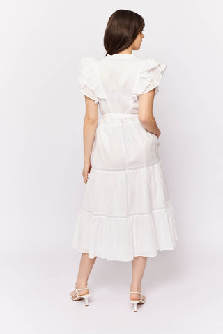 Alessandra Dresses Mayfair Dress in White Voile