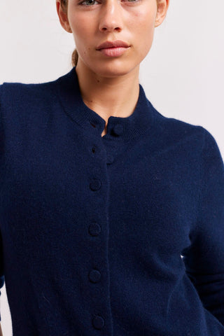 Alessandra Dresses Nimbus Cashmere Jacket Dress in Navy