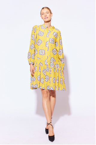 Alessandra Dresses Stevie Dress in Mustard Mosaic