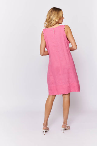 Alessandra Dresses Twiggy Dress in Strawberry Linen