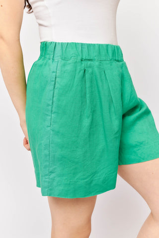 Alessandra Shorts Remy Short in Emerald Linen