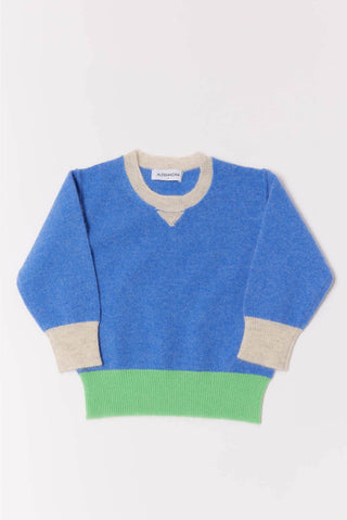 Alessandra Sweater Baby Cashmere Sweater in Lagoon