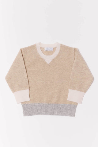Alessandra Sweater Baby Cashmere Sweater in Muesli