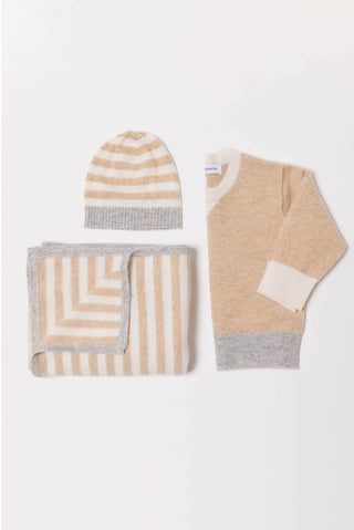 Alessandra Sweater Baby Cashmere Sweater in Muesli