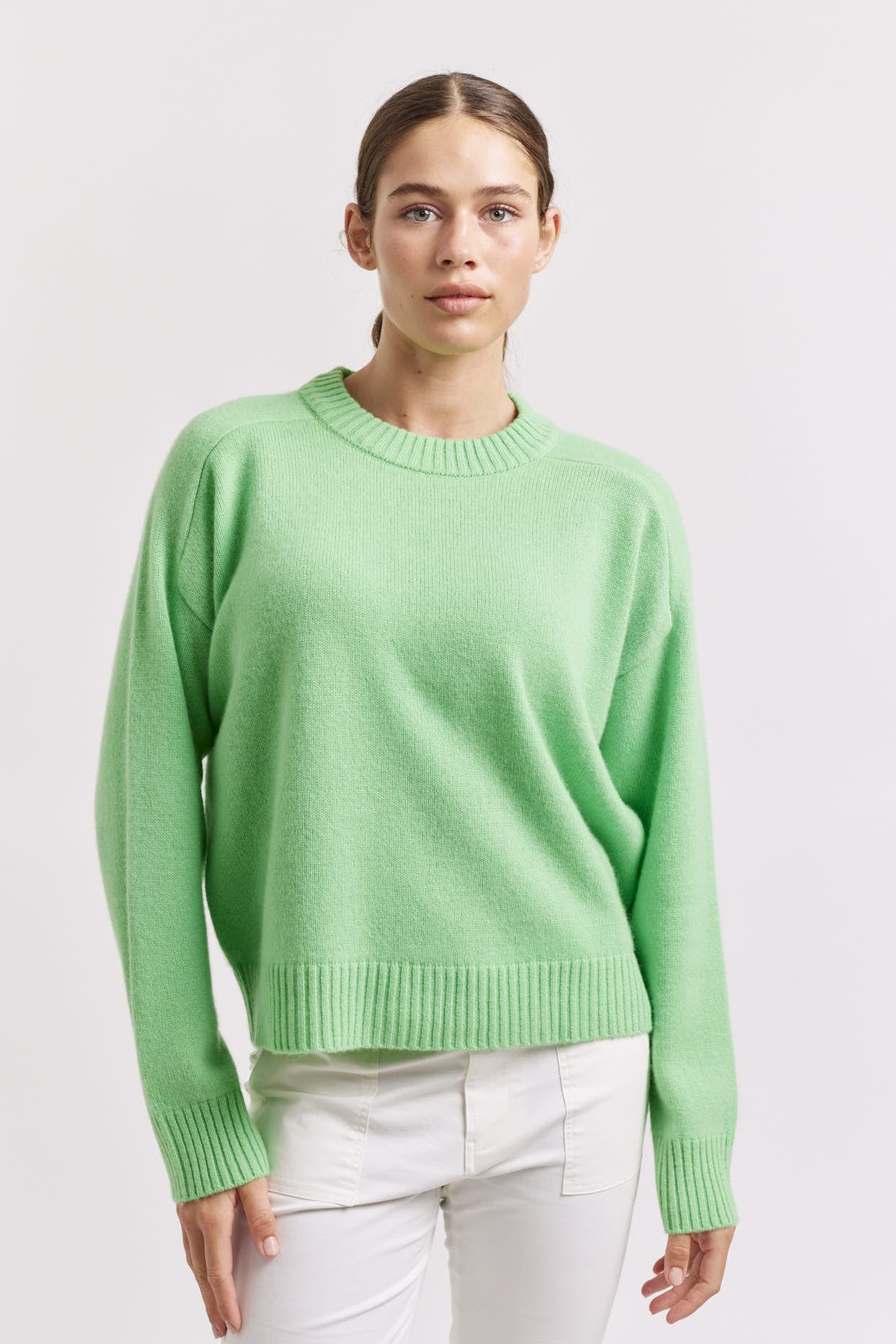 Lime green deals cashmere sweater