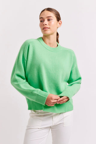 Alessandra Sweater Blair Cashmere Sweater in Lime