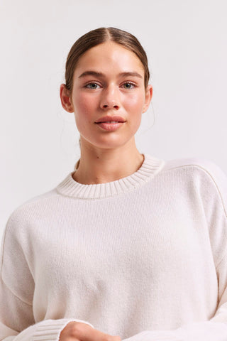 Alessandra Sweater Blair Cashmere Sweater in White