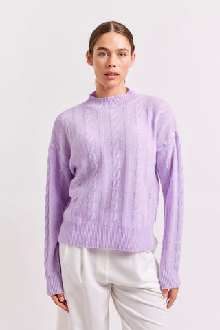 Alessandra Sweater Colbie Cashmere Sweater in Lavender