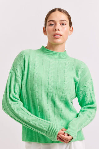 Alessandra Sweater Colbie Cashmere Sweater in Lime