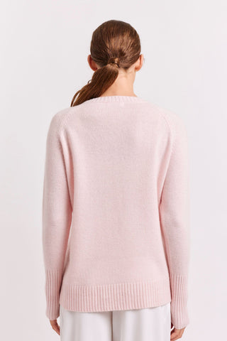 Alessandra Sweater Fifi Crew Cashmere Sweater in Ballet