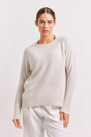 Alessandra Sweater Fifi Crew Cashmere Sweater in Chiffon