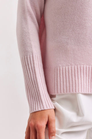 Alessandra Sweater Fifi Polo Cashmere Sweater in Ballet