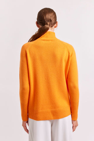 Alessandra Sweater Fifi Polo Cashmere Sweater in Sunset
