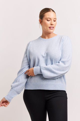 Alessandra Sweater Indi Cashmere Sweater in Water